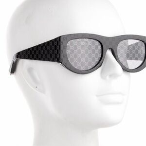Gucci Black Monogram Logo Sunglasses